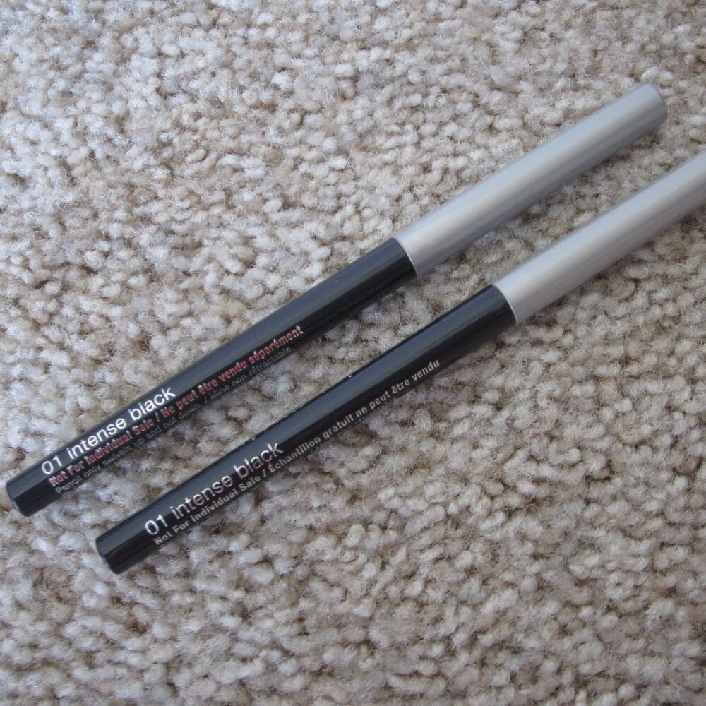 Clinique Quickliner for Eyes Intense Intense Black travel mini, lot of 2 - Picture 2 of 2